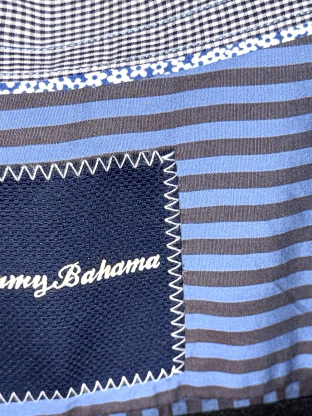 Tommy Bahama Blue Pin-Stripe Button-Down L/Sleeve Dress Shirt Pima Cotton Men XL - Picture 5 of 7